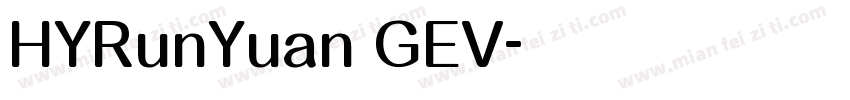 HYRunYuan GEV字体转换
